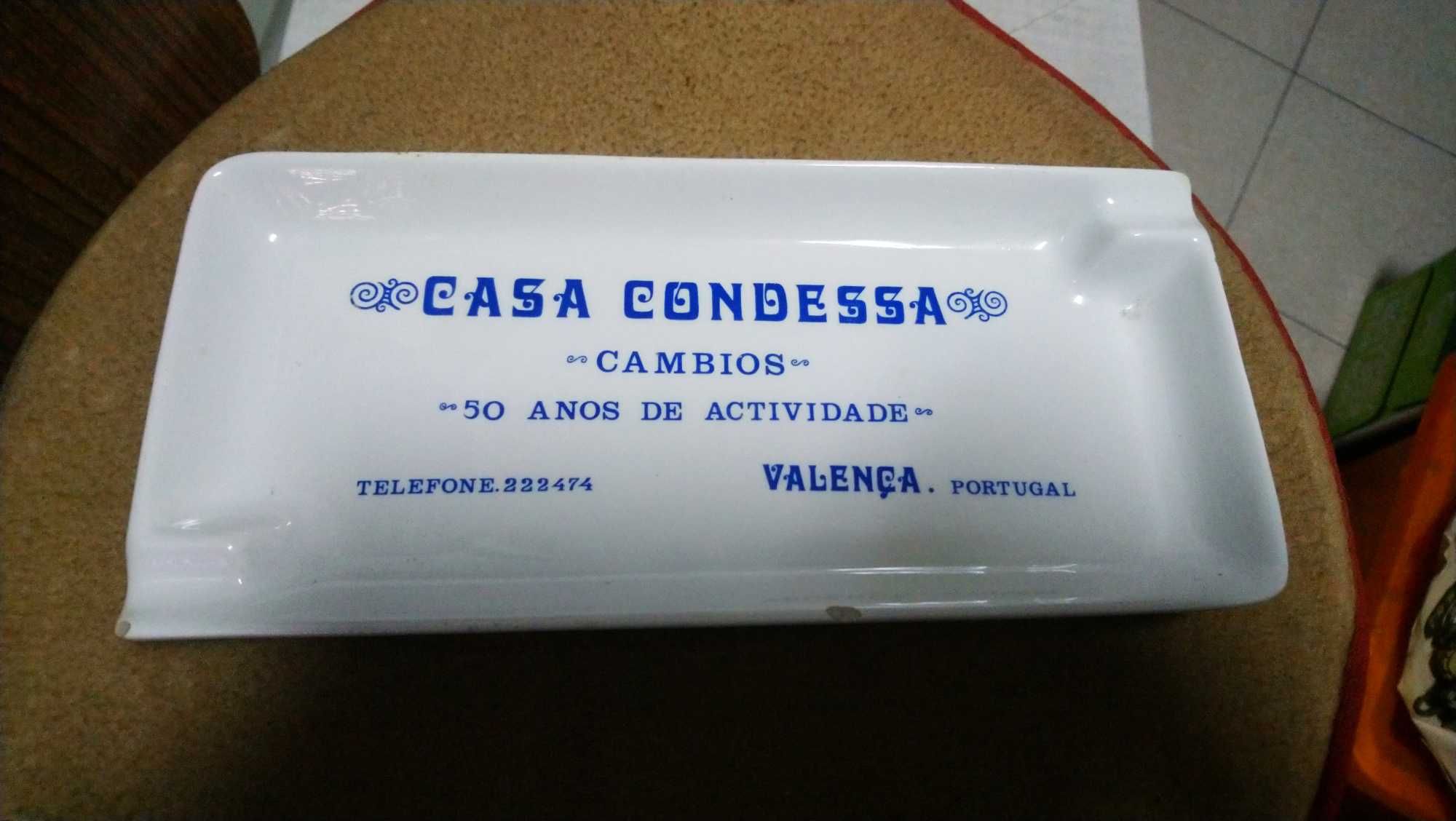 Cinzeiro em porcelana com publicidade