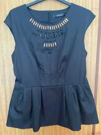 Top Peplum Preto