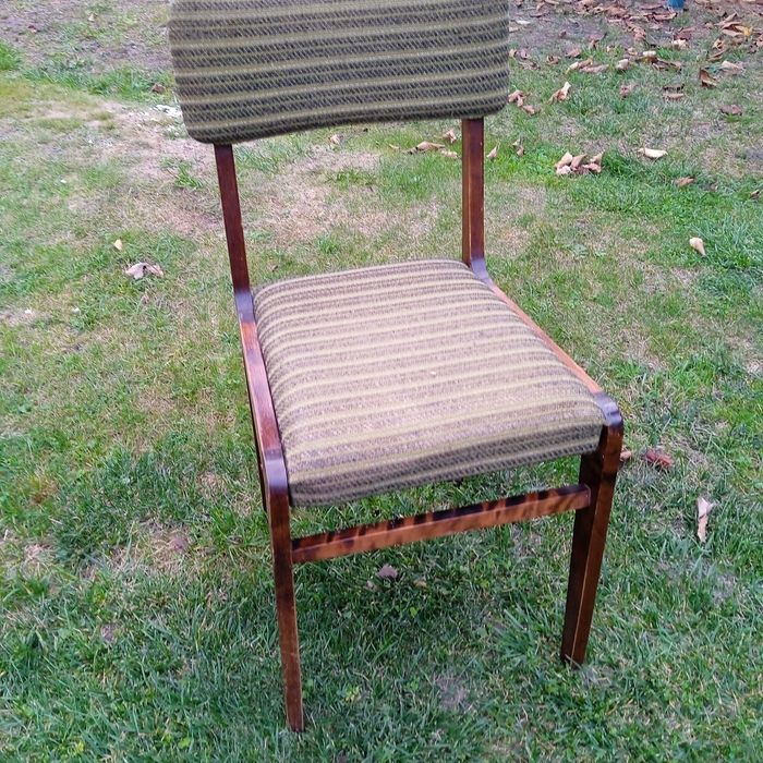 Krzesło tapicerowane 2 sztuki, lata 70-te,