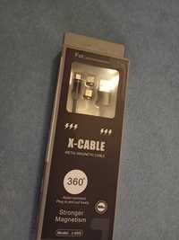 Kabel magnetyczny 3w1 2.4A USB MICRO IPHONE TYP-C