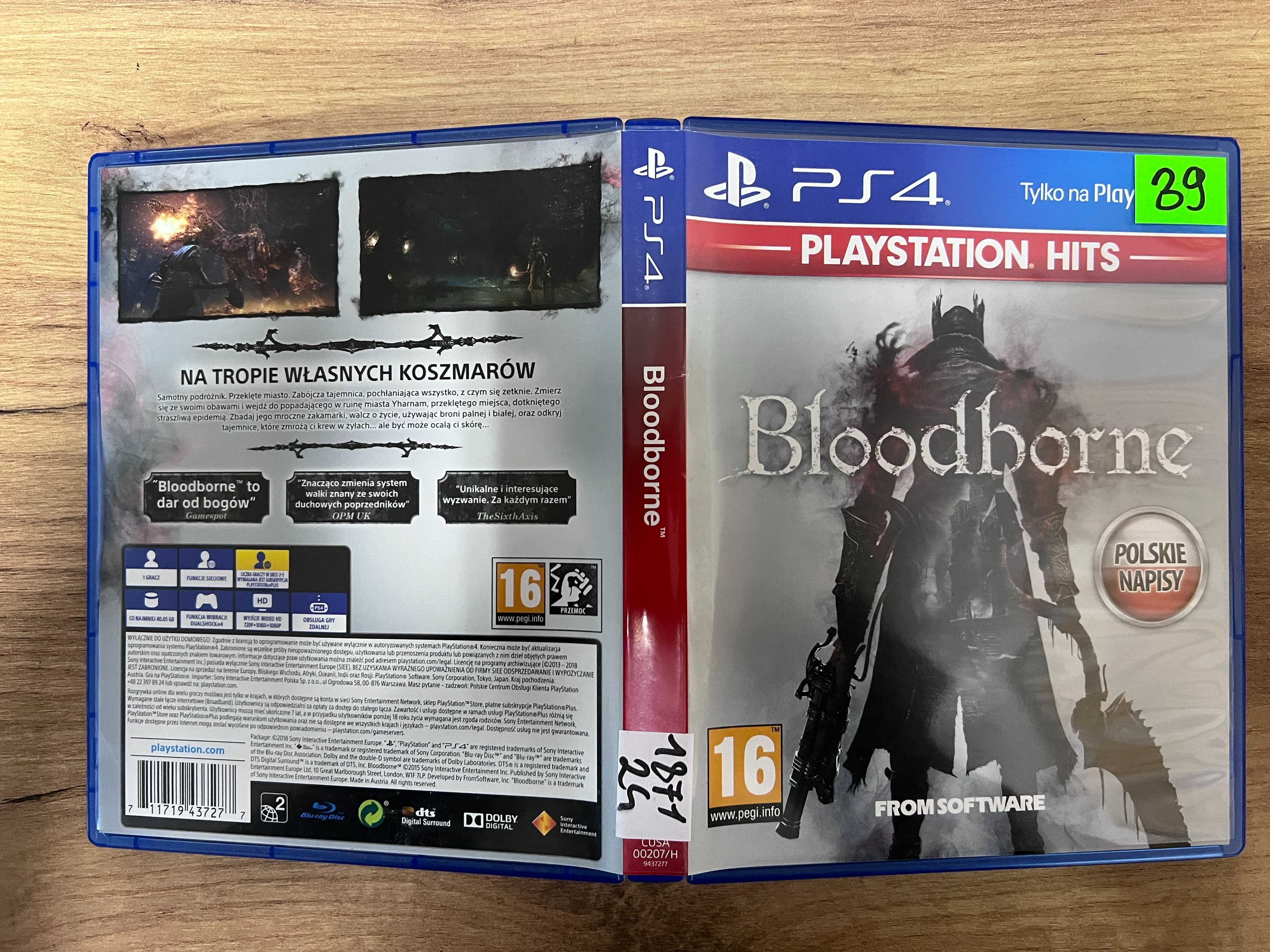 Bloodborne PS4 | Sprzedaż | Skup | Jasło Mickiewicza