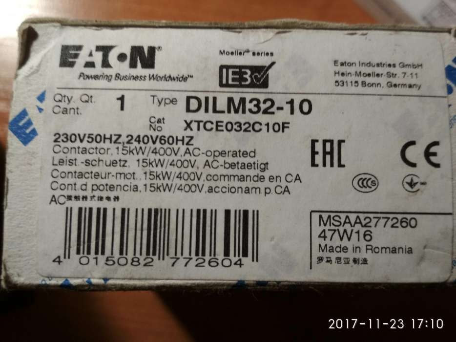 Автомат защиты Двигателя 32a Eaton pke32