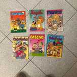 Caixa com vários livros banda de desenhada