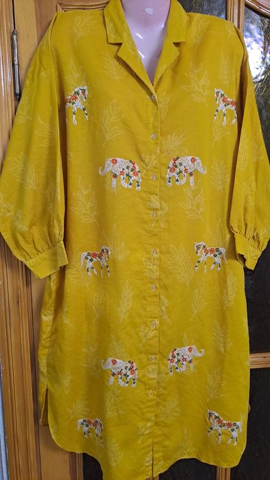 Накидка пляжна ( сукня-сорочка) по типу оверсайз