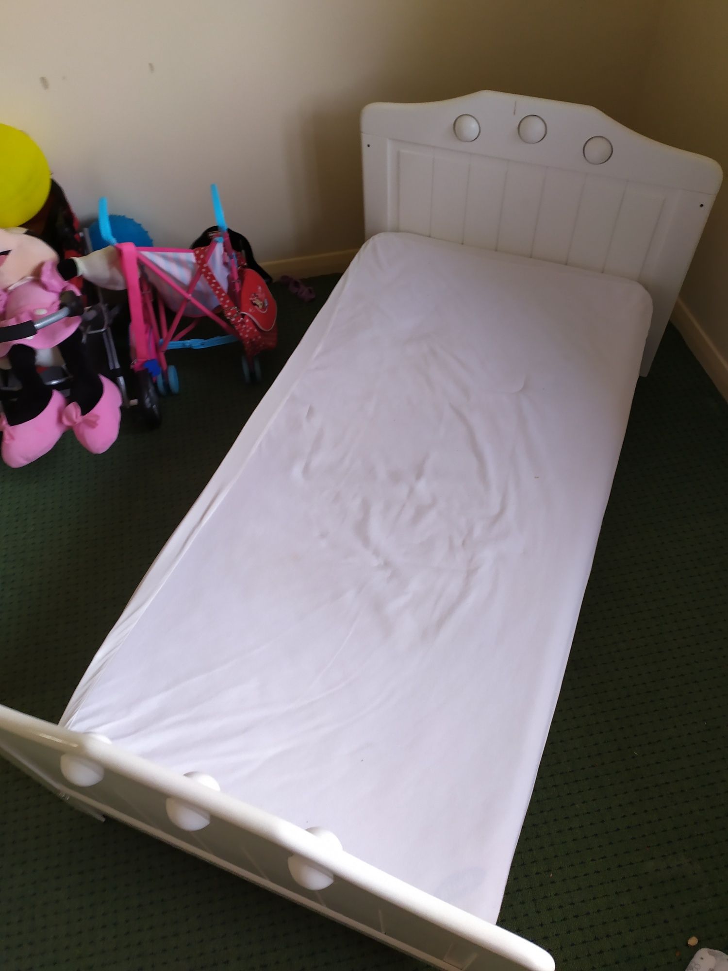 Łóżeczko/łóżko dwa w jednym z materacem