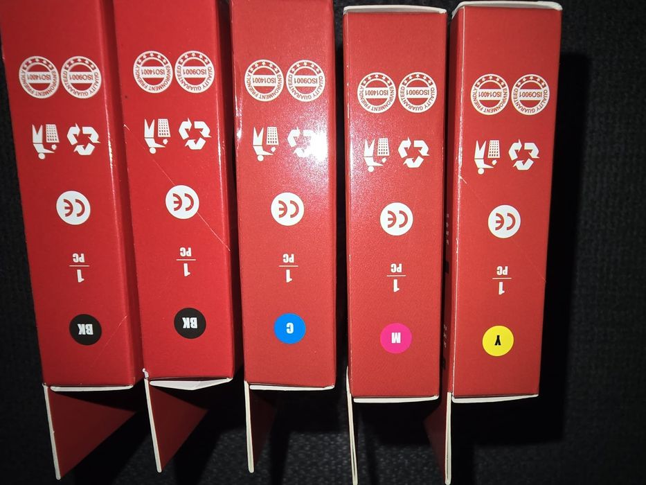 Conjunto 5 tinteiros compativeis com Epson