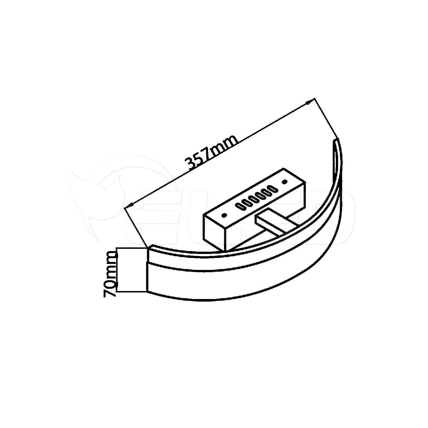 Lampa oprawa ścienna - kinkiet LED RING 8W 4000K 560lm - ML410