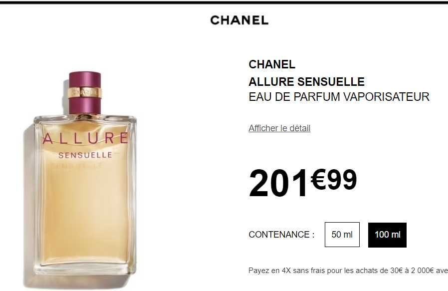 Парфумована вода Chanel Allure Sensuelle