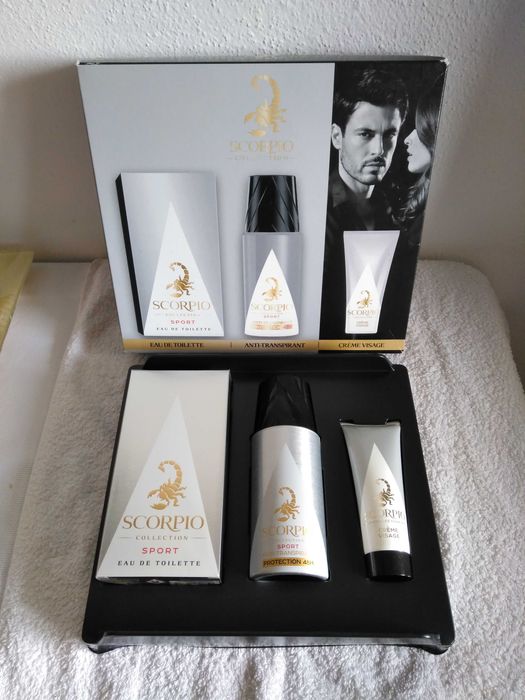 Conjunto Scorpio Sport perfume, desodorizante e creme