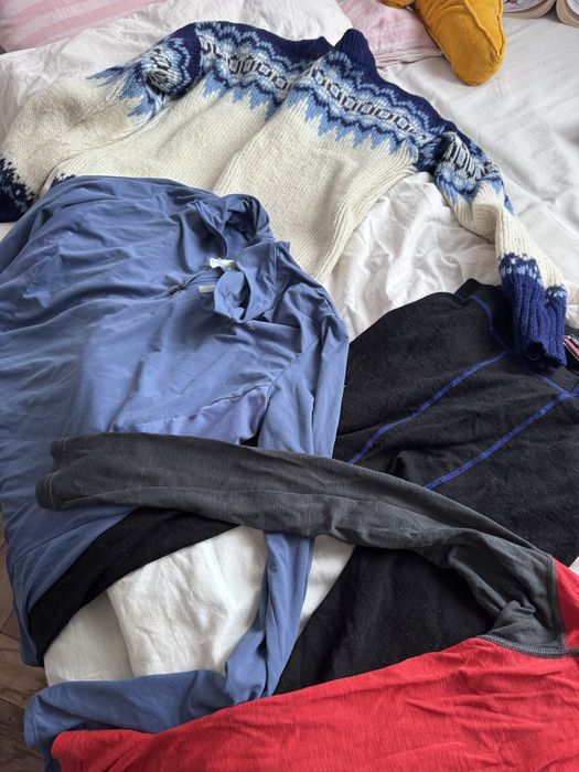 Ubrania termiczne Merino Wełna sweter kalesony