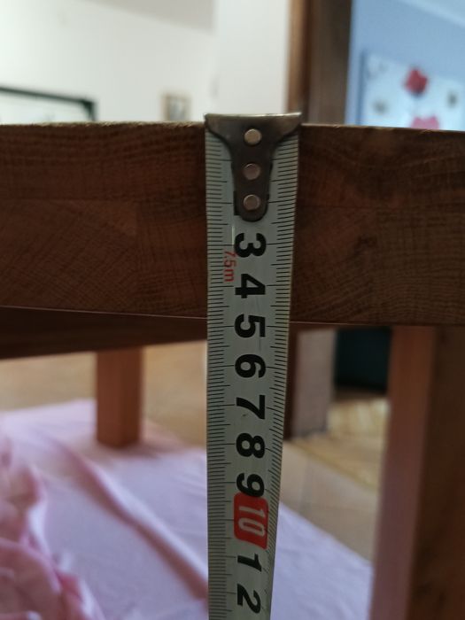 Ciężki Dębowy Stół 200/108cm