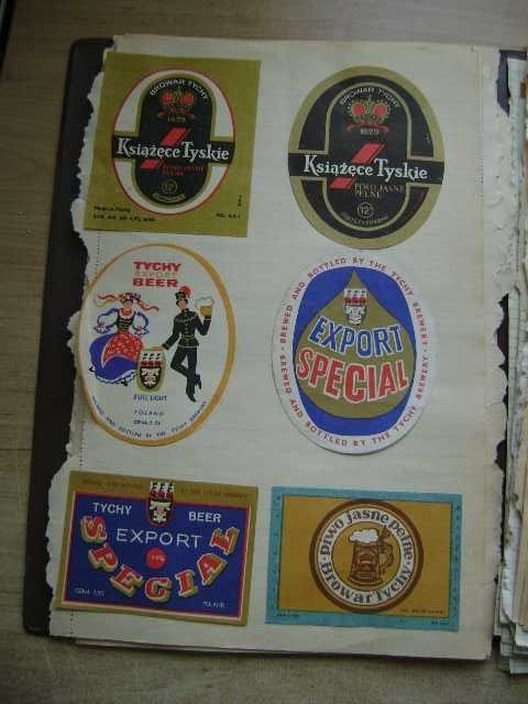 Starocie z PRL Etykiety piwne do wyboru Zestaw 62 sztuki z Tych z PRL