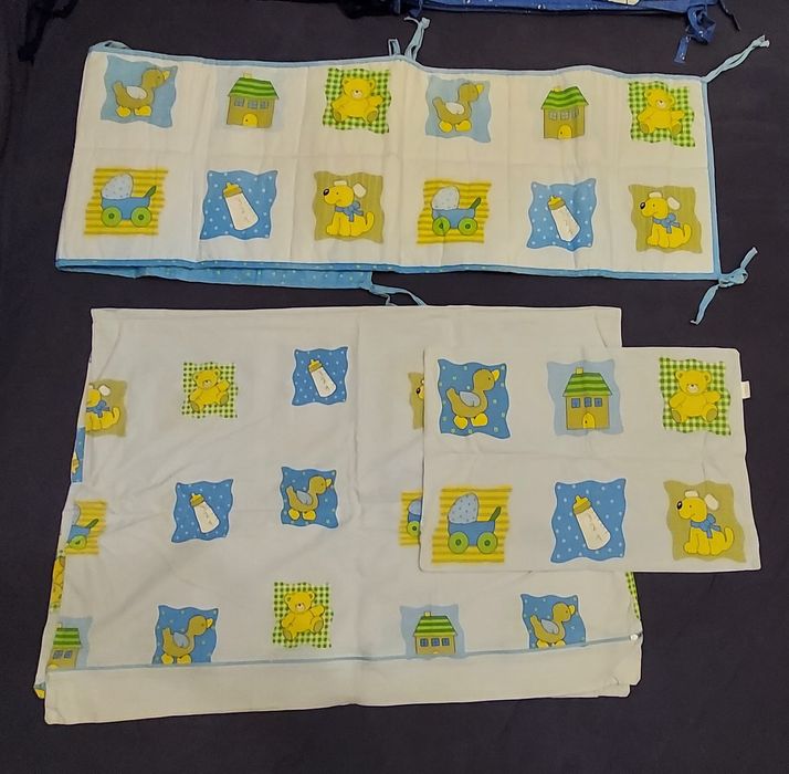 Komplet pościeli do łóżeczka 3 kpl ochraniacz dla niemowlaka