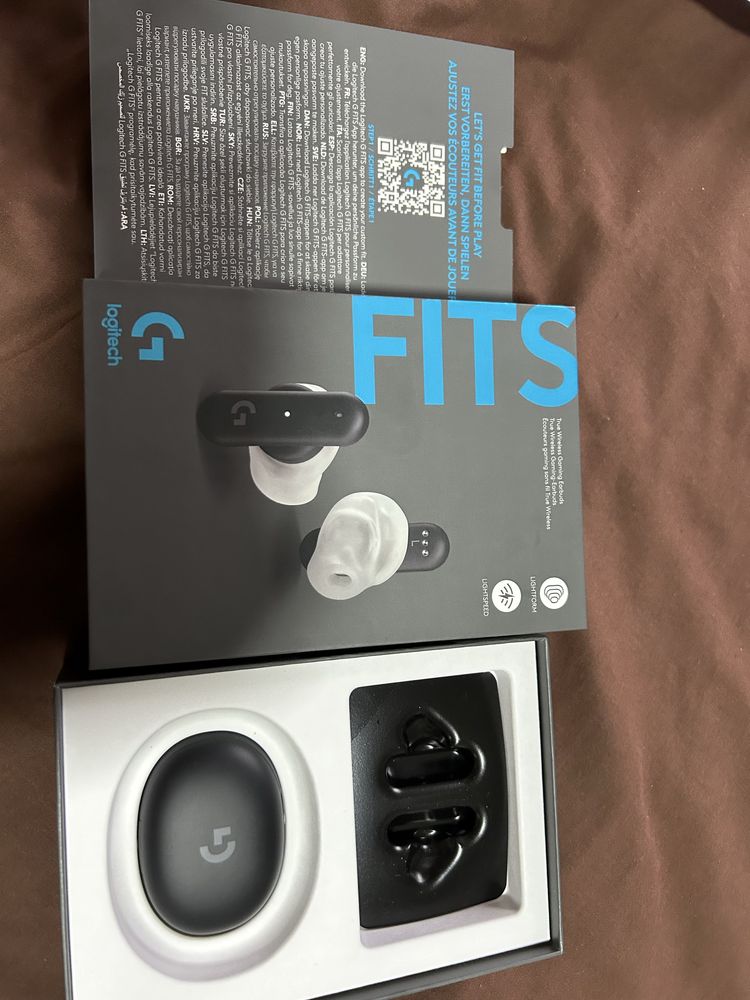 Навушники Logitech FITS True Wireless Gaming Earbuds Black