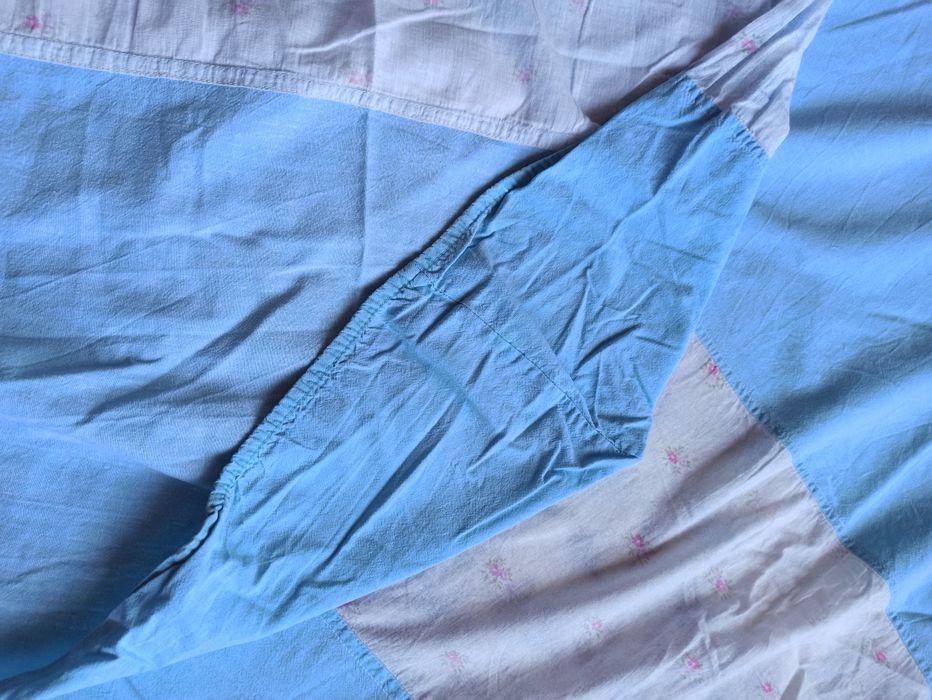 Натяжная простынь хлопок 120*200 натяжне простирадло коттон