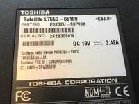 Оригинальные запчасти Toshiba L755D разборка