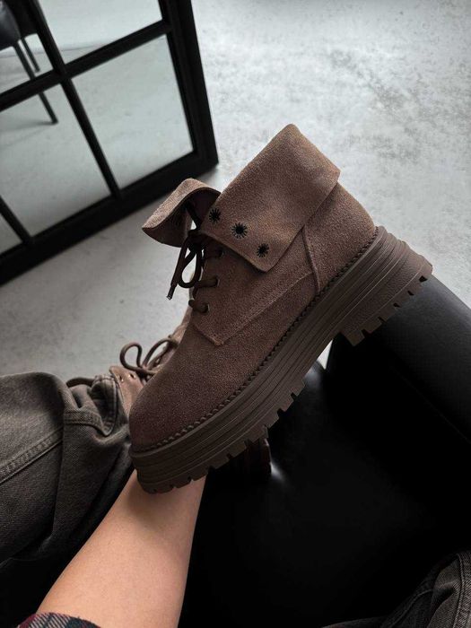 Черевики Miu Miu Boots Light Brown / черевики Міу Міу Бутс коричневі