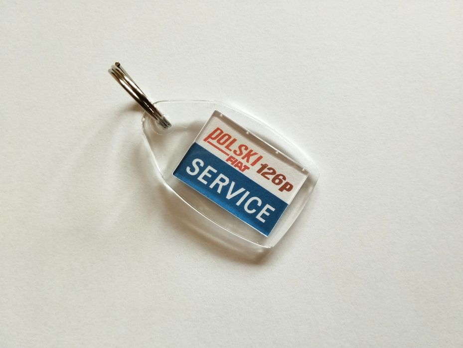 Brelok do kluczy z napisem Polski Fiat 126p Service