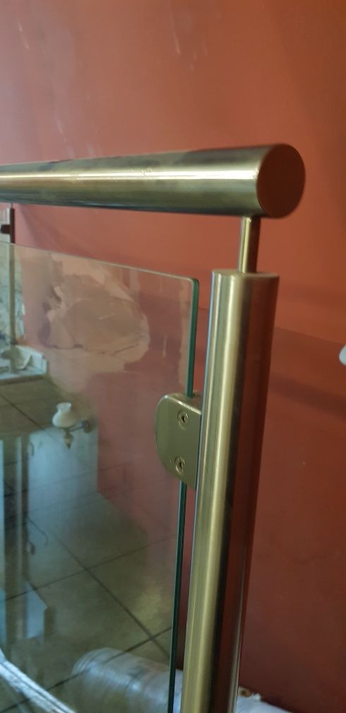 Balustrada w kształcie litery l plus porecze 3szt..L ..poręcze
