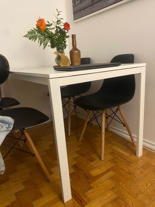 Mesa Branca Retangular