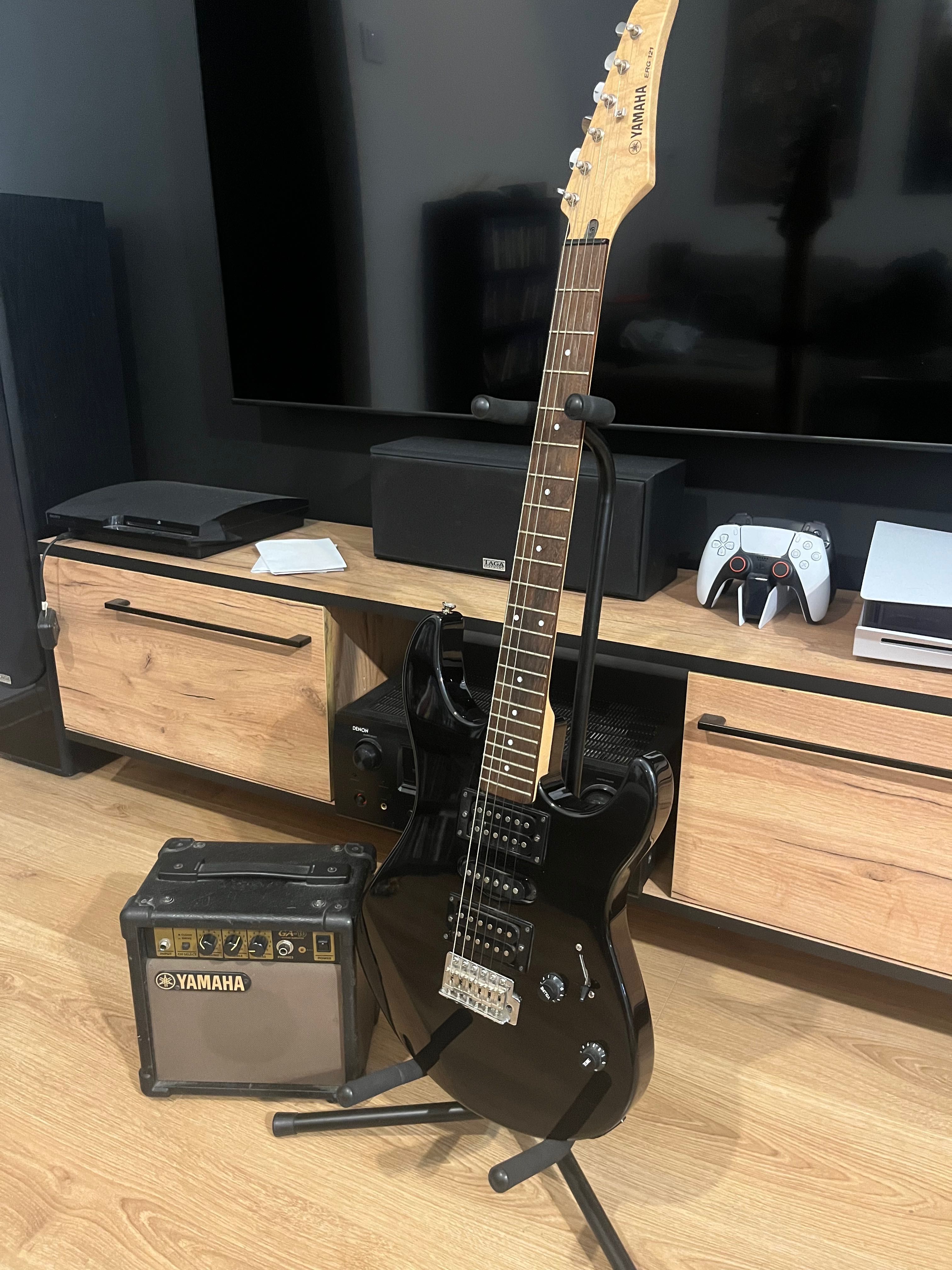 ZESTAW Gitara Elektryczna Yamaha ERG121 + Wzmacniacz Yamaha