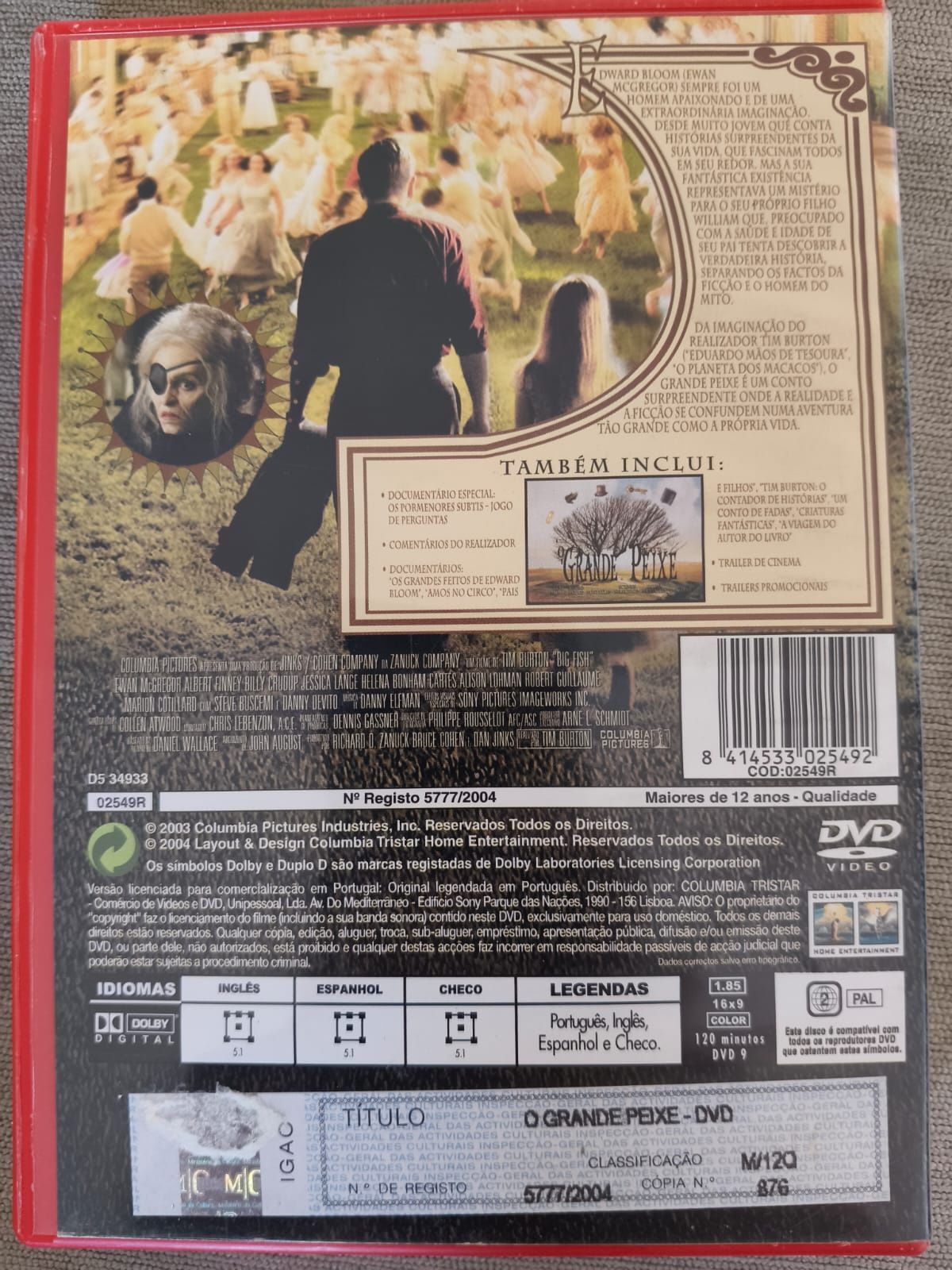 DVD o Grande Peixe