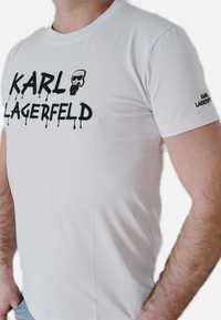 Karl Lagerfeld Koszulka Męska T-shirt biały S-XXL
