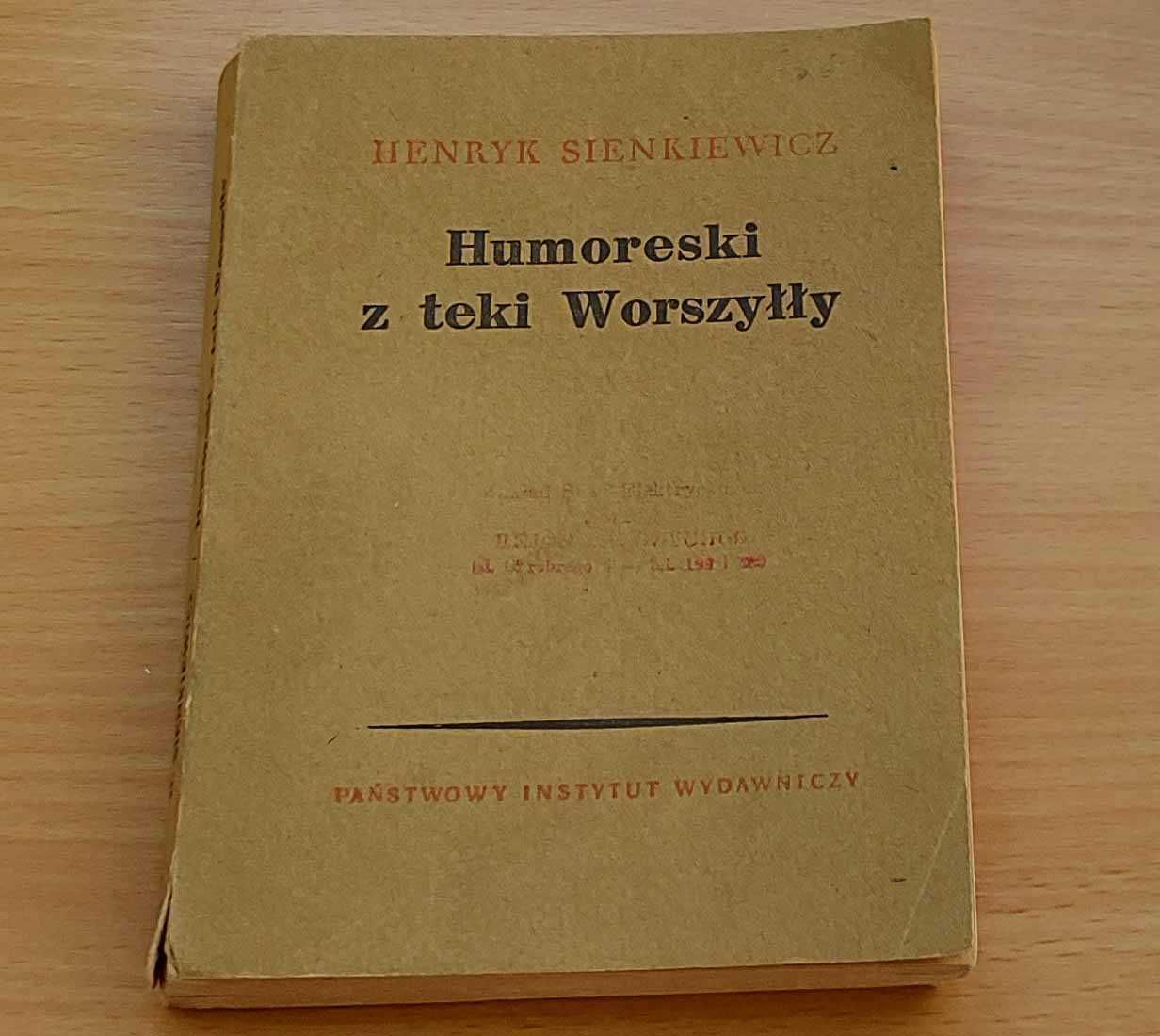Humoreski z teki Worszyłły - Henryk Sienkiewicz - 1953