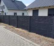Ogrodzenie palisadowe, betonowe, nowoczesne Transport HDS