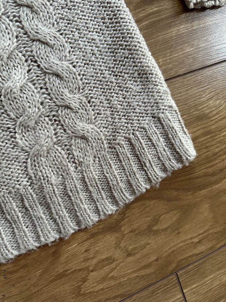 Sweter długi ciepły zima rozmiar S