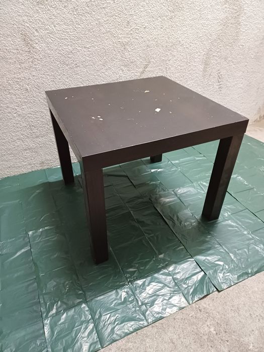 Mesa de apoio preta IKEA