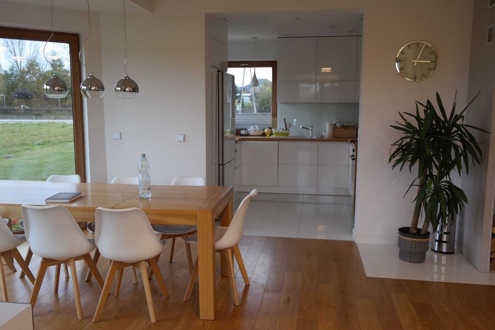 8 szt białe krzesła kubełkowe~ skandynawskie