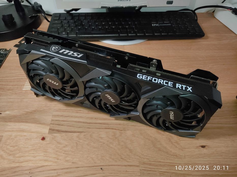 Dissipador + Backplate MSI Ventus 3x RTX 308064552374504961120