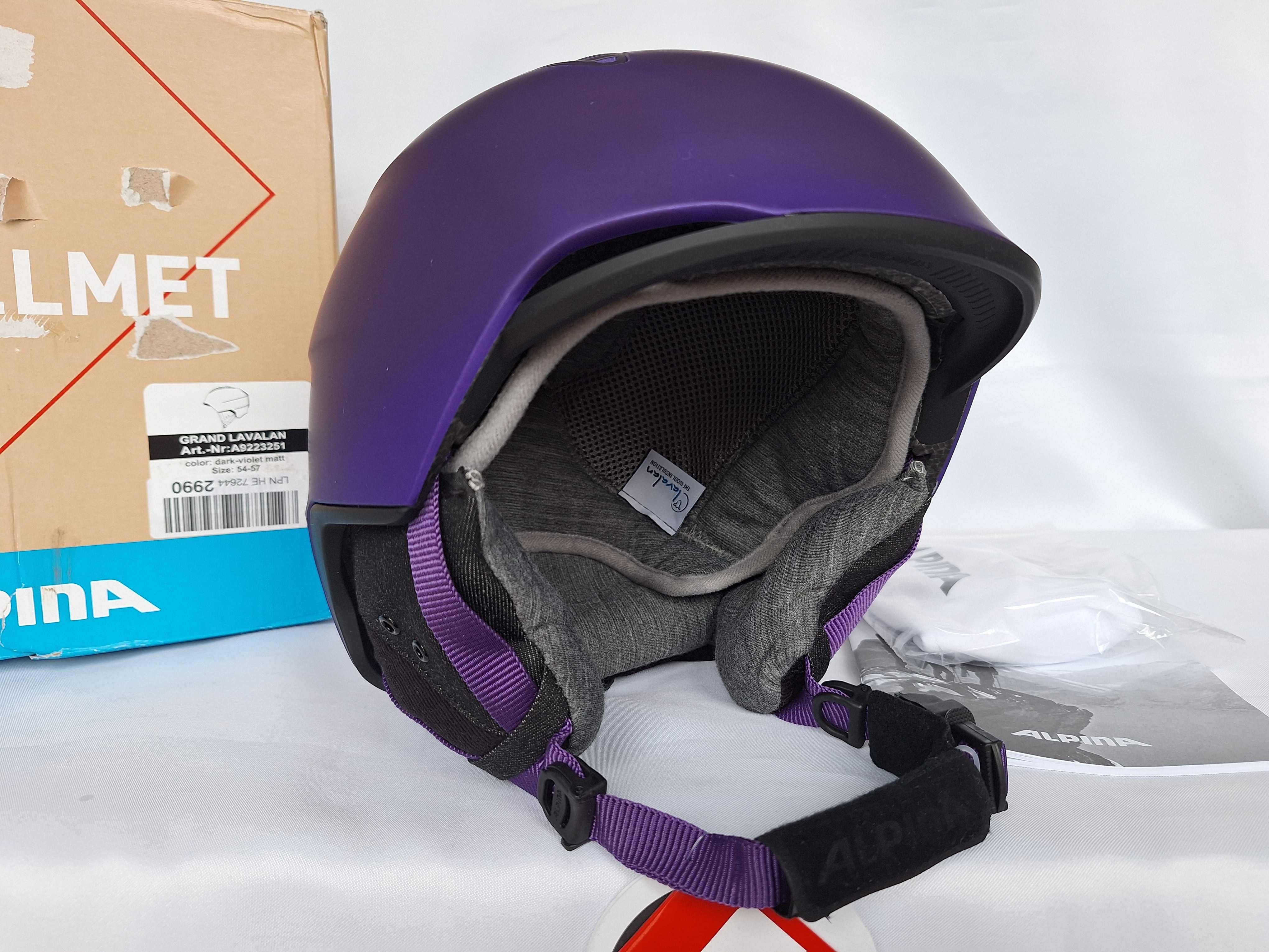 Kask narciarski Alpina Grand Lavalan All Mountain Violet M 54-57cm