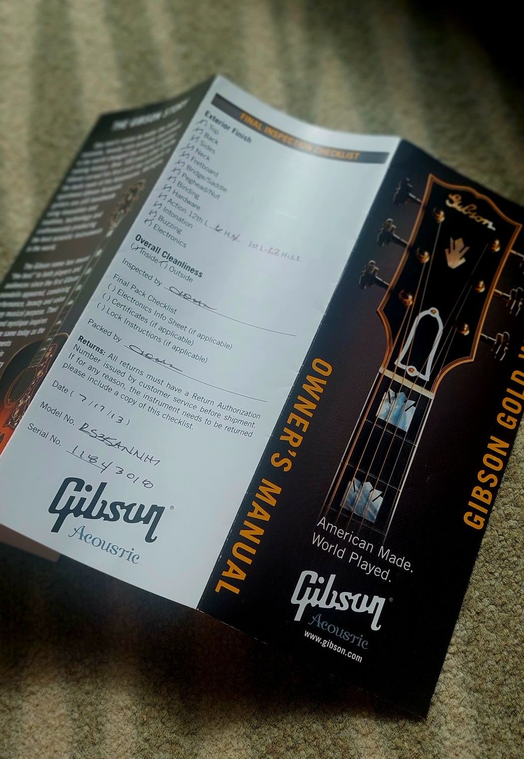 Gibson j35 Antique Natural