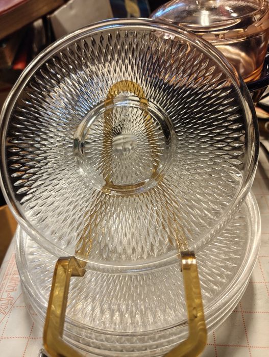 Zestaw talerzyków deserowych PRL.