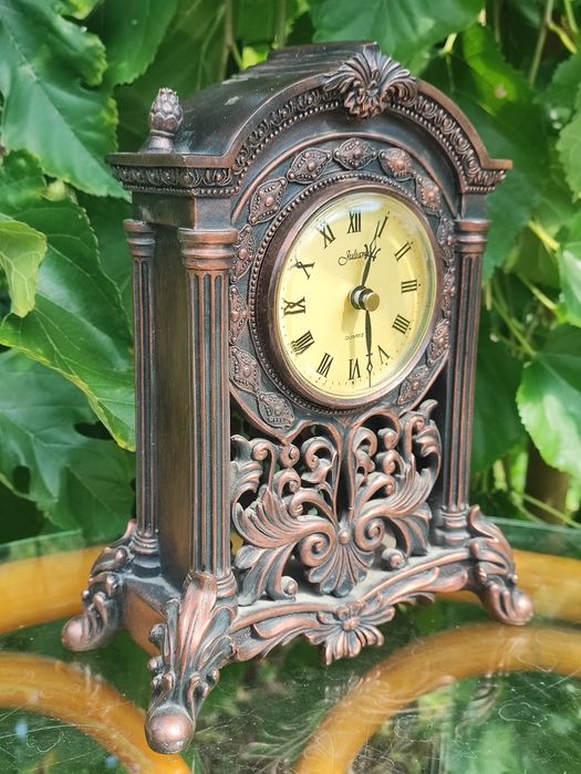 Vintage zegar kominkowy ciężki.24 cm  Dla dekora