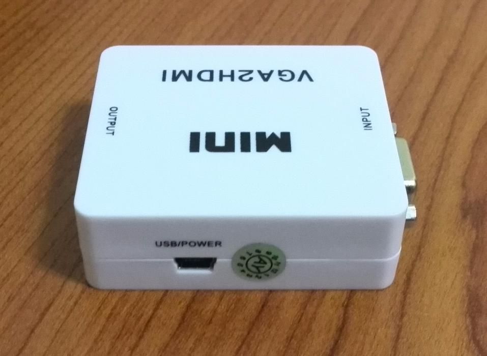 Conversor VGA para HDMI com audio novo selado portes grátis