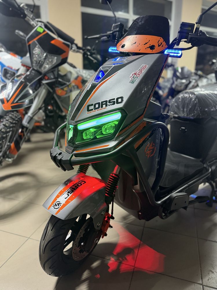 Електроскутер CORSO BULLET 72В 2000ват. Доставка
