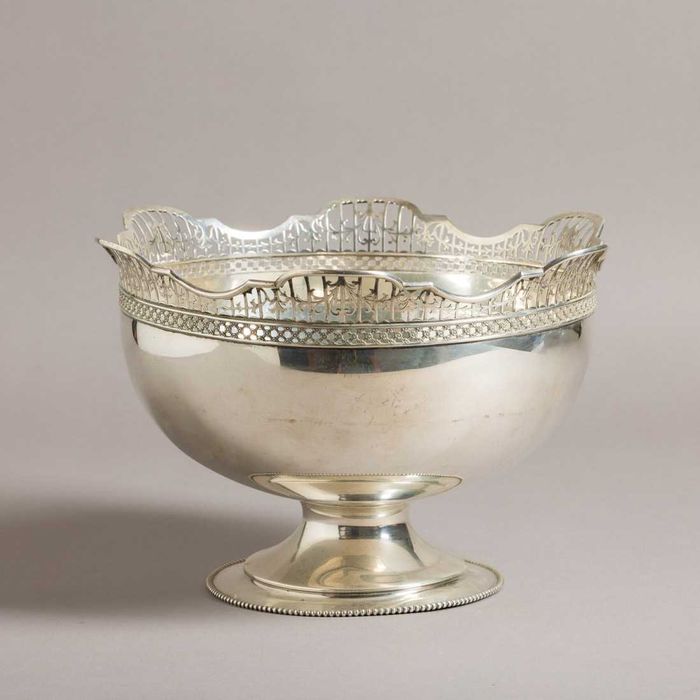 Taça em Cristal com Base em Prata Portuguesa