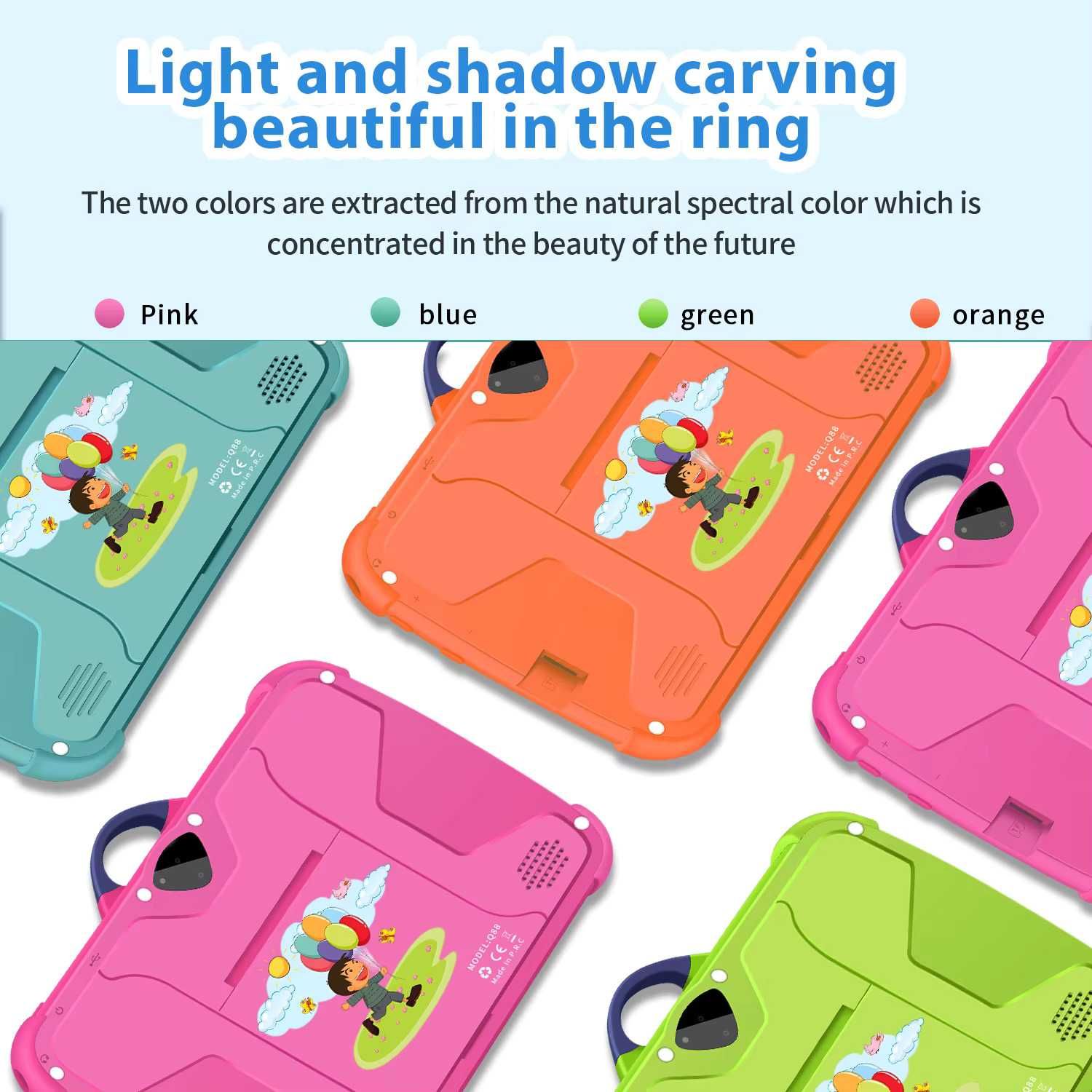 BDF Q Kids Tablets дитячий планшет 4/64 ГБ Wi-Fi, акумулятор 4000 мАг