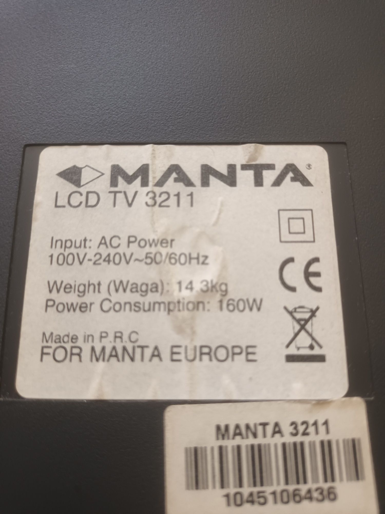Telewizor Manta wieszany