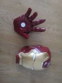 Iron man máscara e mão com luz para fixar na parede Marvel Homem Ferro