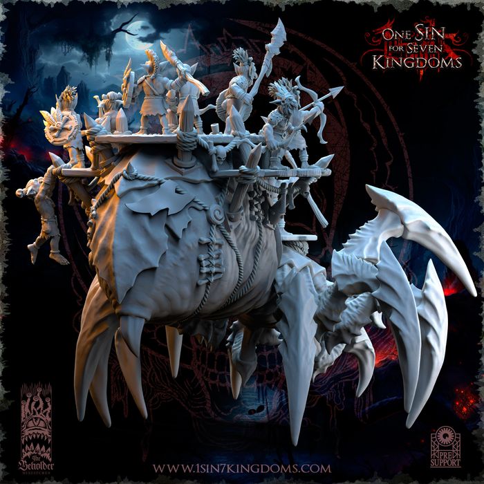 The Black Horde Goblins Behemoth Spider - The Beholder Miniatures