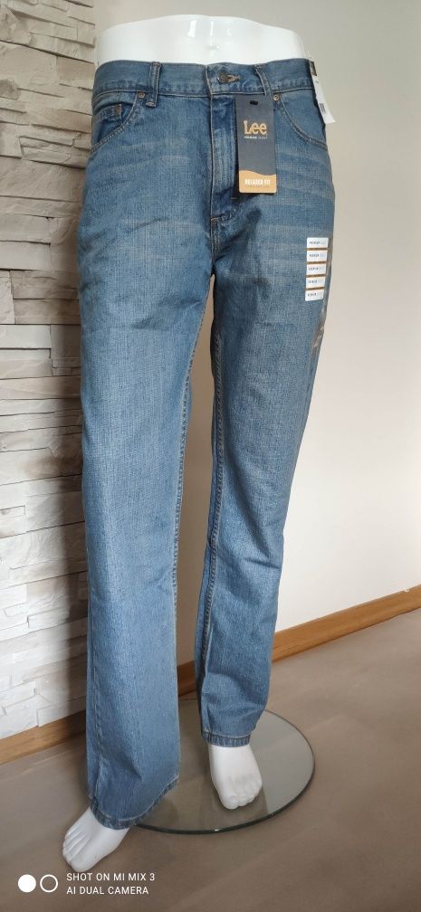 Lee Relaxed Fit Faded Light męskie jeansy rozm 34/32 jak 35/32