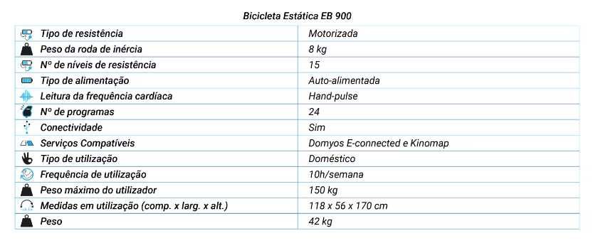 Bicicleta Estática 900 Autoalimentada e Conectada a App