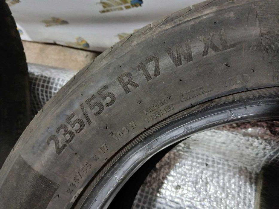 Шини Continental 235/55R17 2шт. Літо 2020р.(0296).