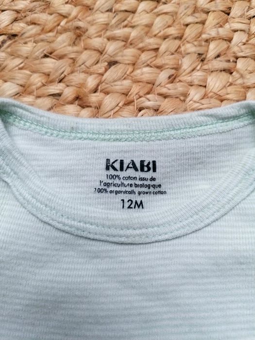 Body Verde Claro às Riscas, de Bebé