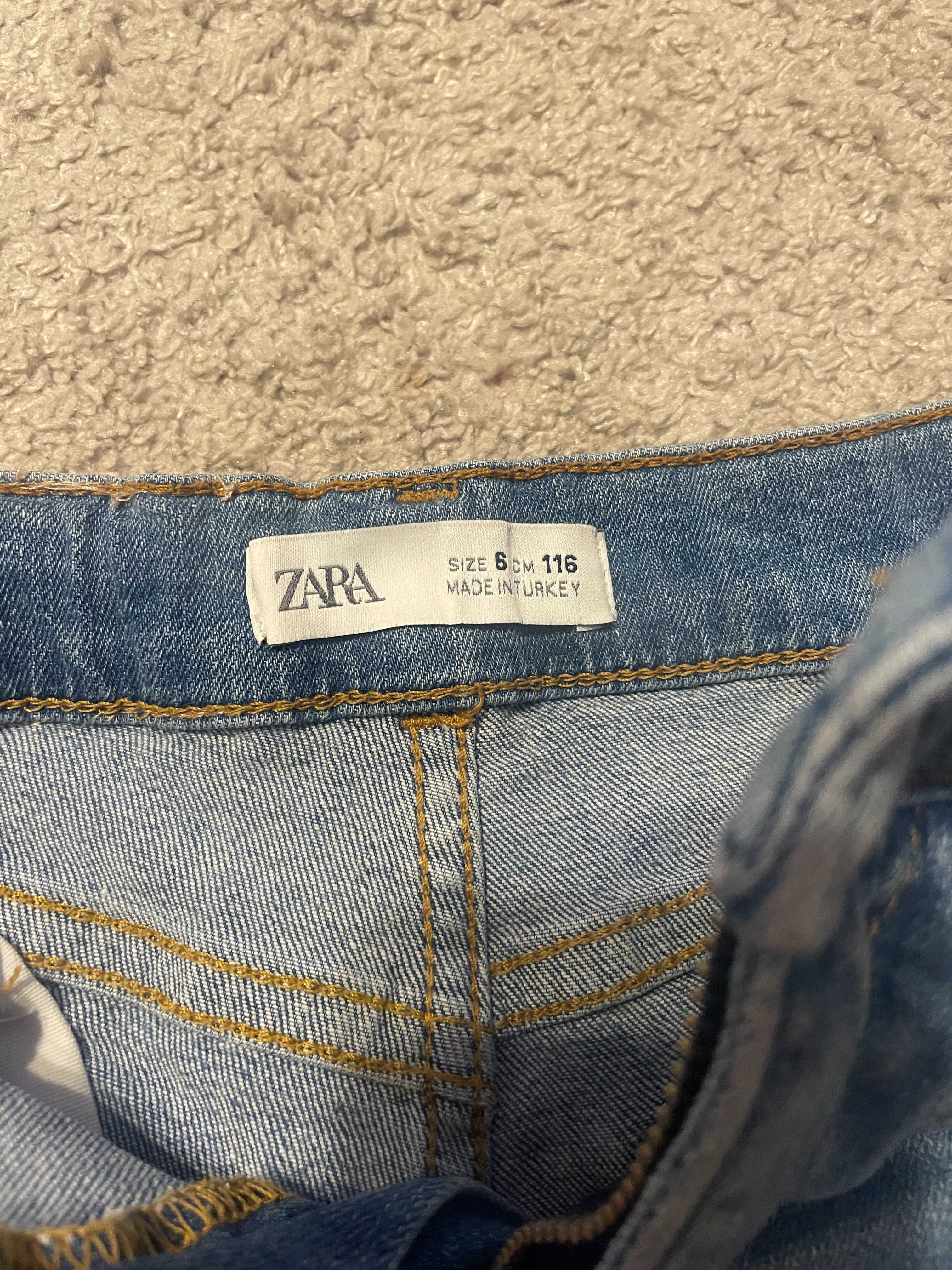 Spodenki jeans ZARA dla dziewczynki 6 lat (rozmiar 116)