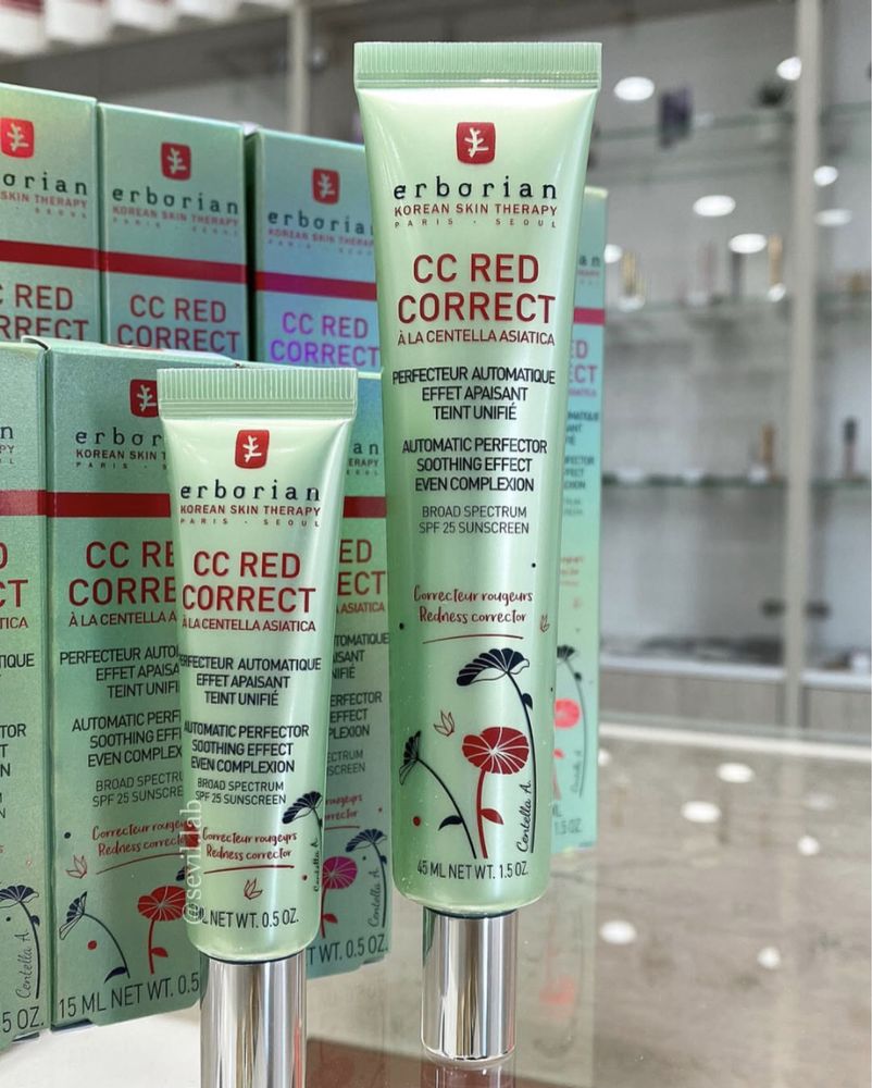 Erborian cc red correct 15 та 45мл